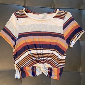Short sleeve striped shirt